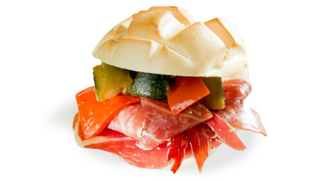 Continental Sandwich: Serrano Ham & Pisto