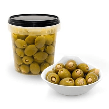 Green Olives Stuffed with Almonds