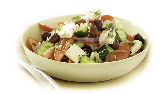 Greek Salad with Olives and Feta Cheese